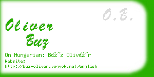 oliver buz business card